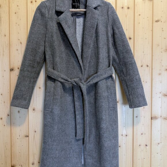 DYNAMITE Womens Dark Grey Wool Blend Coat, Ladies WARM Winter Jacket, Sz (S) EUC - Picture 4 of 7
